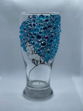 Load image into Gallery viewer, Bedazzled/ Glitter Wine Glass
