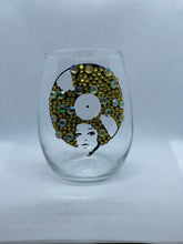 Load image into Gallery viewer, Bedazzled/ Glitter Wine Glass
